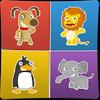 animals memory games for kids